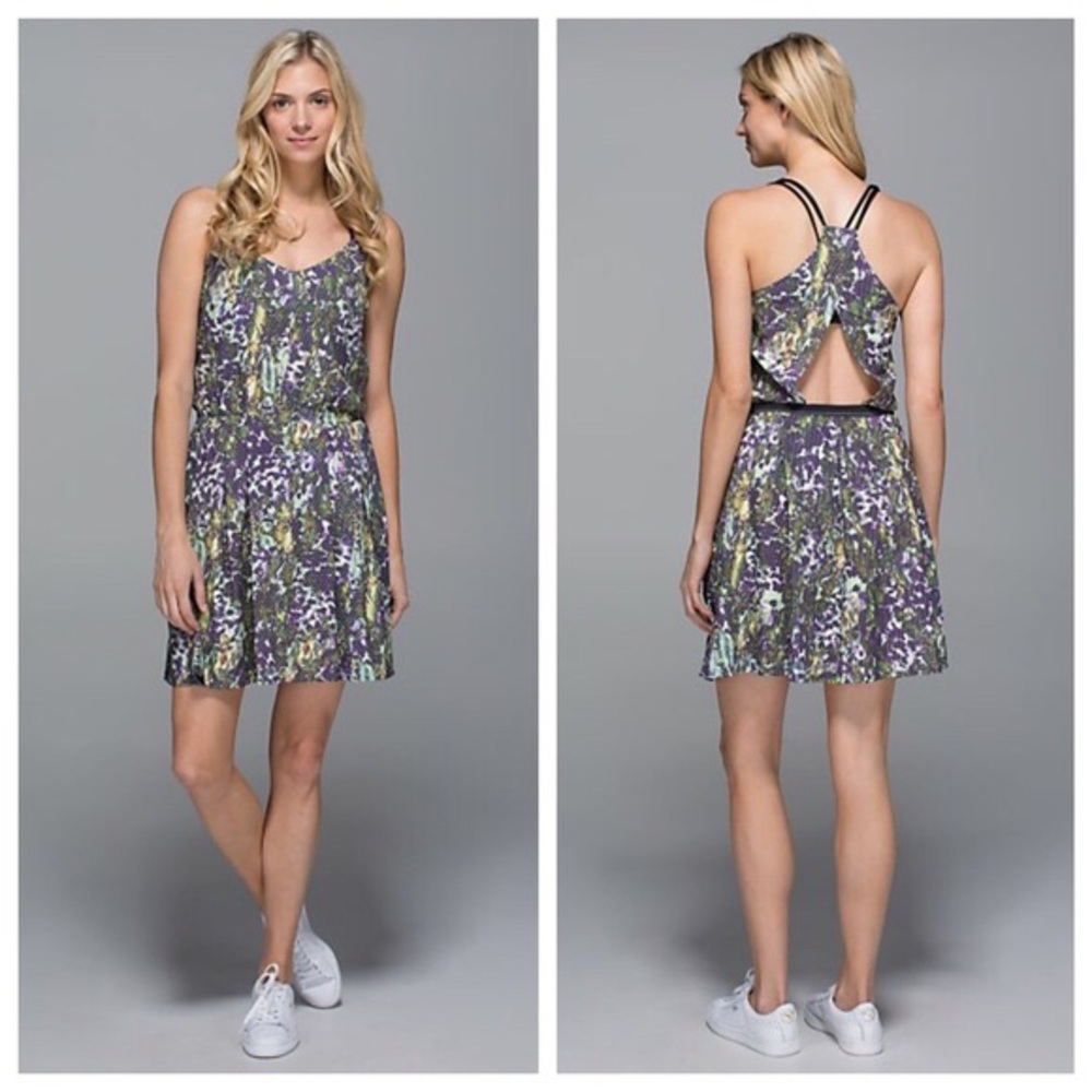 lululemon athletica Purple Floral Mini Dress